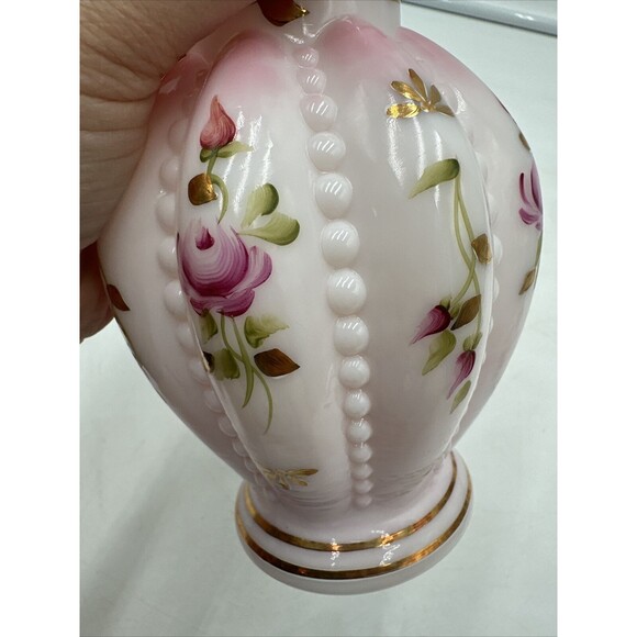Fenton Pink Art Glass Vase - Picture 6 of 8